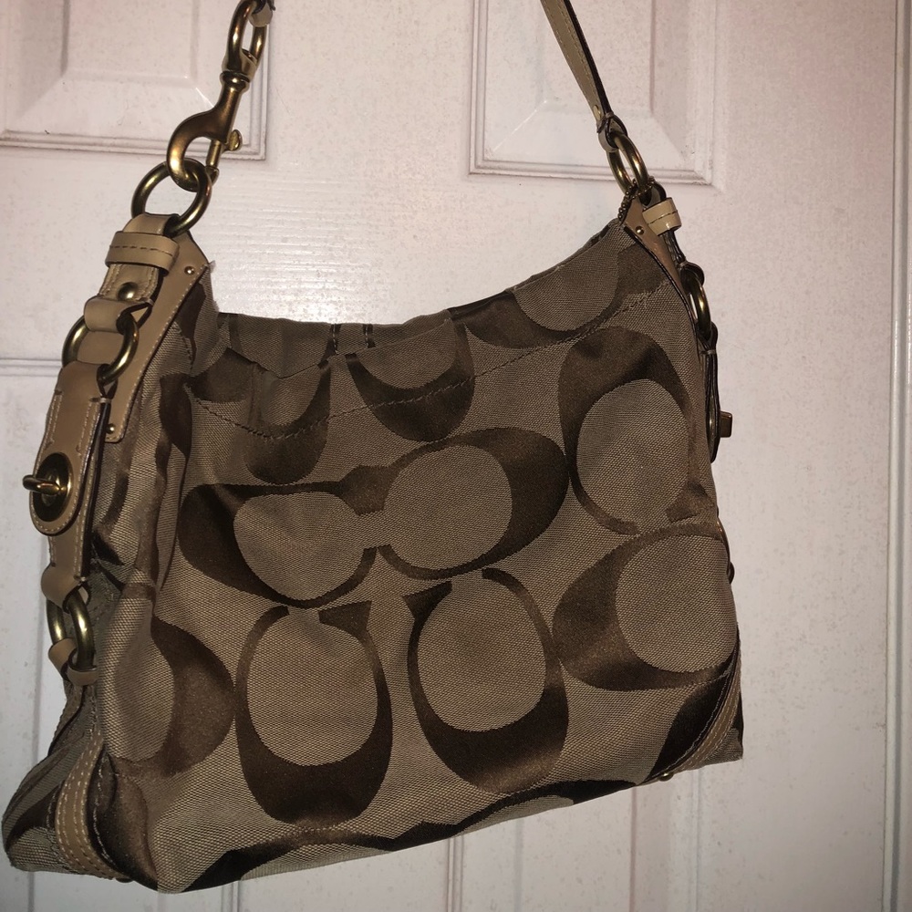 Coach Tan Purse - Picture 2 of 4